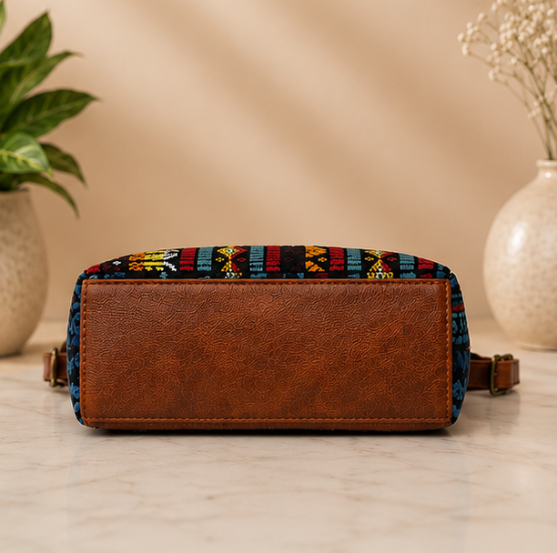 Classic Jacquard Mix Printed Sling Bag (Vintage Tile Pack)