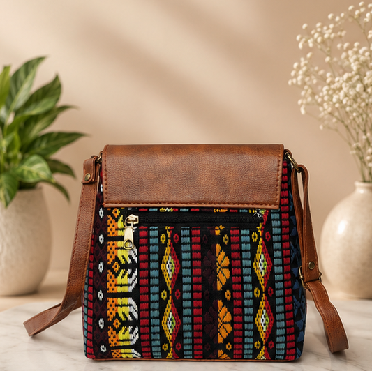 Classic Jacquard Mix Printed Sling Bag (Vintage Tile Pack)