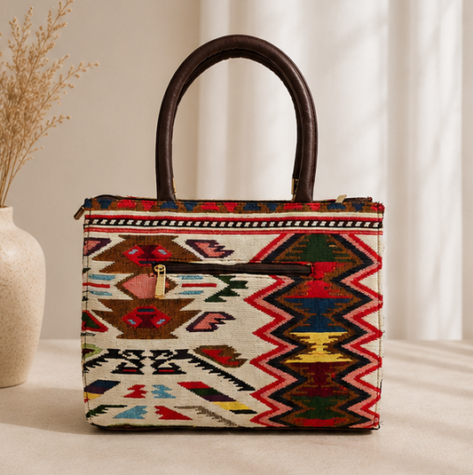 Jacquard UT 3 Partition Tote Bag (Red)