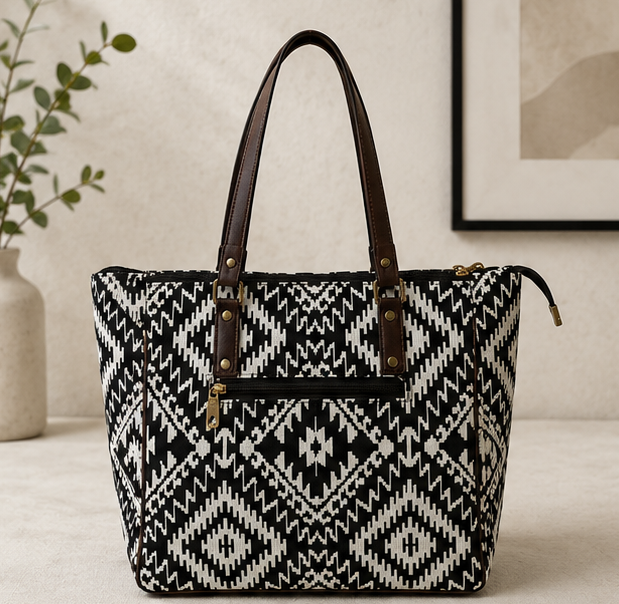 Jacquard UT 3 Partition Tote Bag (Black)