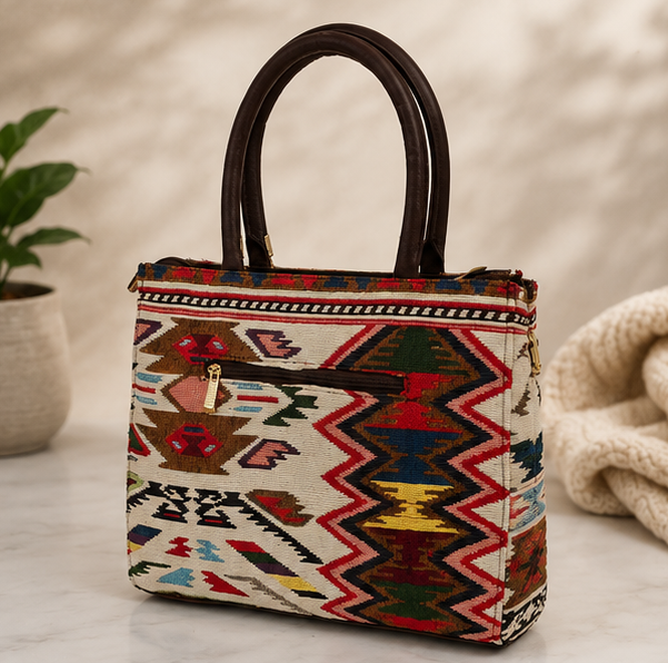 Jacquard UT 3 Partition Tote Bag (Red)