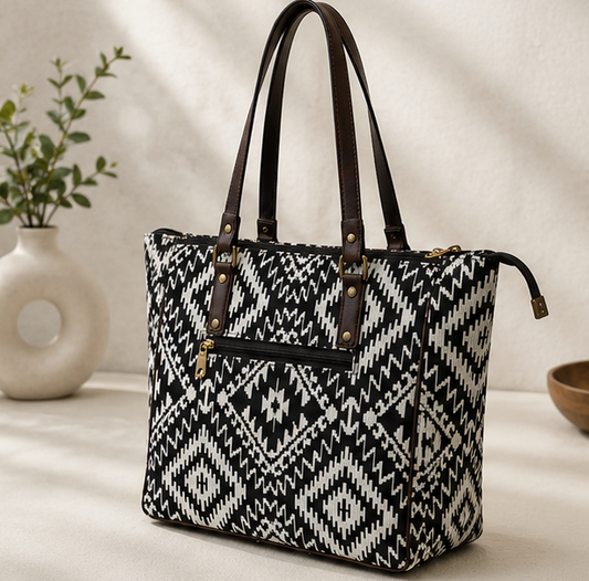 Jacquard UT 3 Partition Tote Bag (Black)