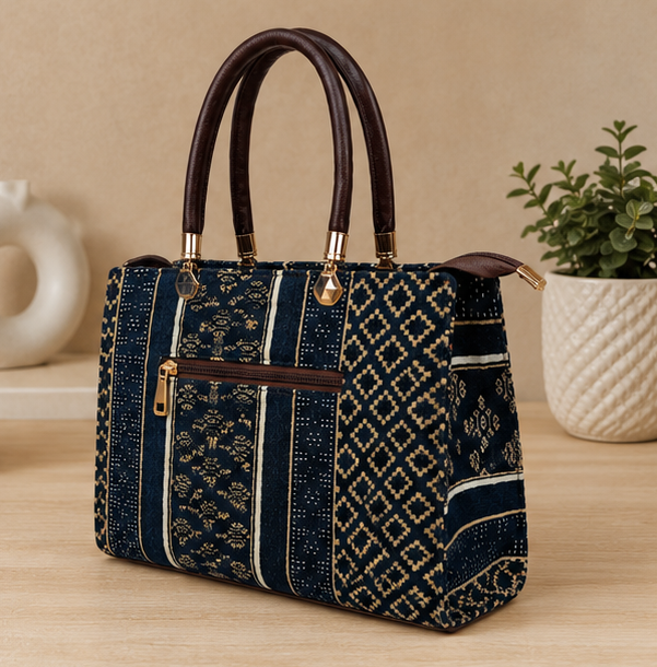 Jacquard UT 3 Partition Tote Bag (Blue)