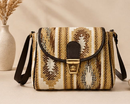 Turn Button Sling Bag