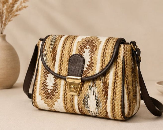 Turn Button Sling Bag