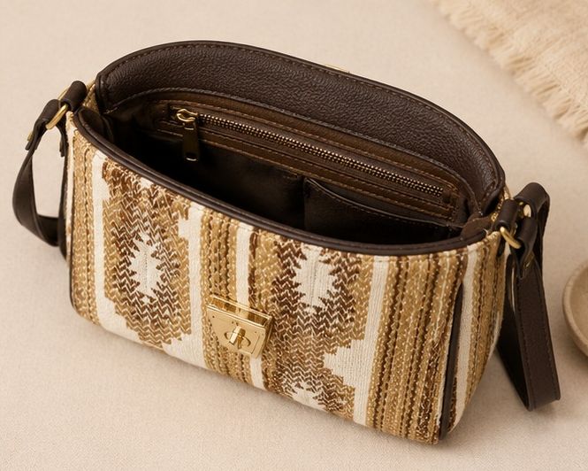 Turn Button Sling Bag
