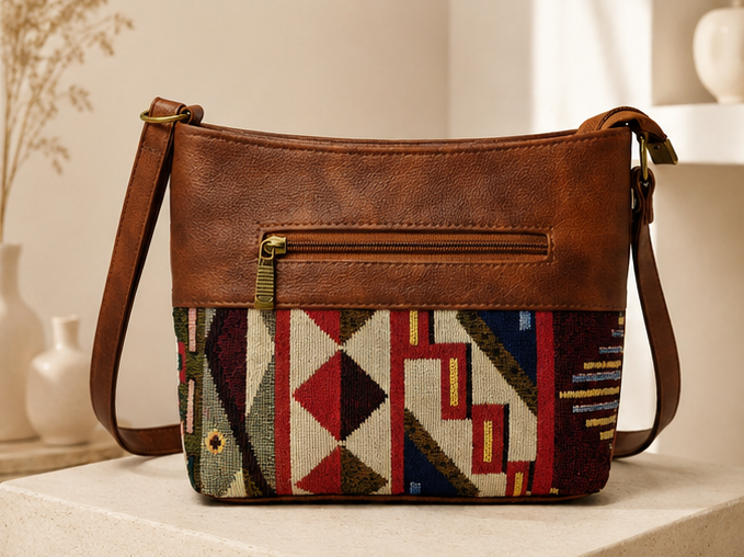 Classic Jacquard Sling Bag (off-cream)