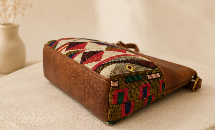 Classic Jacquard Sling Bag (off-cream)