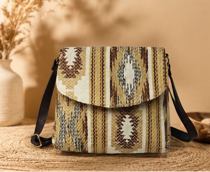 Jacquard flap sling (Self woven jacquard fabric)
