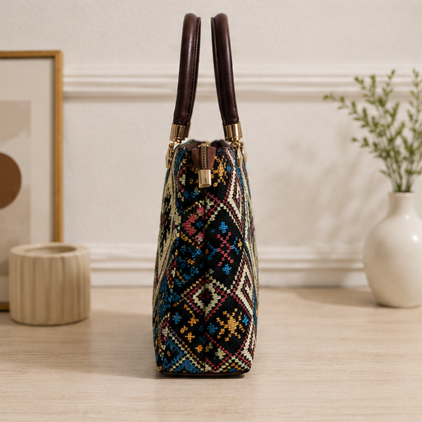 Jacquard UT 3 Partition Tote Bag (Ivory)